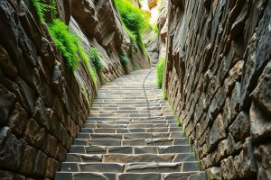 escalera de piedra de As Ermitas